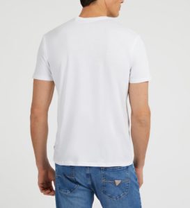 SS BSC EMBOSSED GUESS TEE ΜΠΛΟΥΖΑ ΑΝΔΡΙΚΟ | WHITE