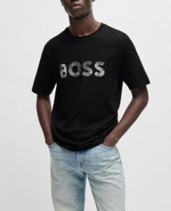 BOSS JERSEY TE_BOSSOCEAN | BLACK