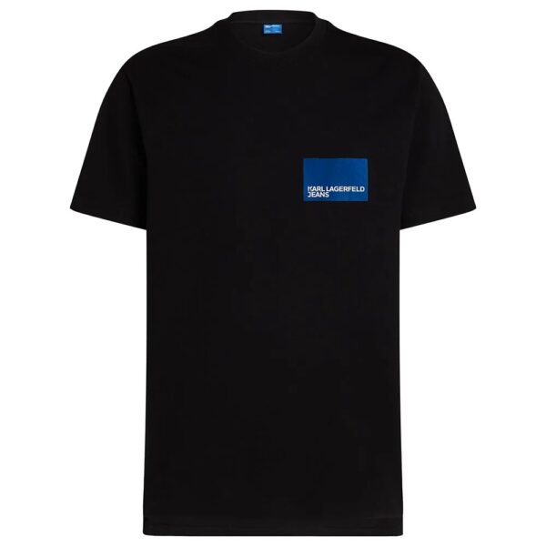 KARL LAGERFELD JEANS KLJ REG SS BOX LOGO TEE A1M17001 A1M17001 | BLACK