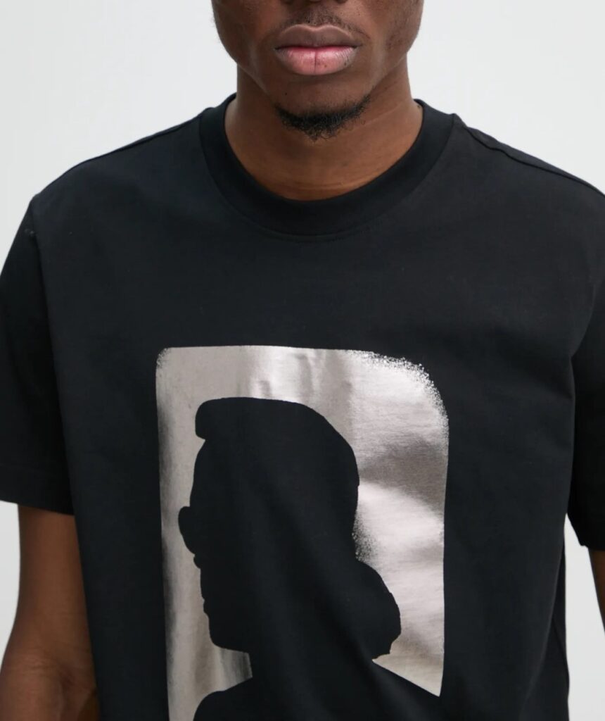 KARL LAGERFELD JEANS KLJ REG SS KARL TEE A1M17052 | BLACK