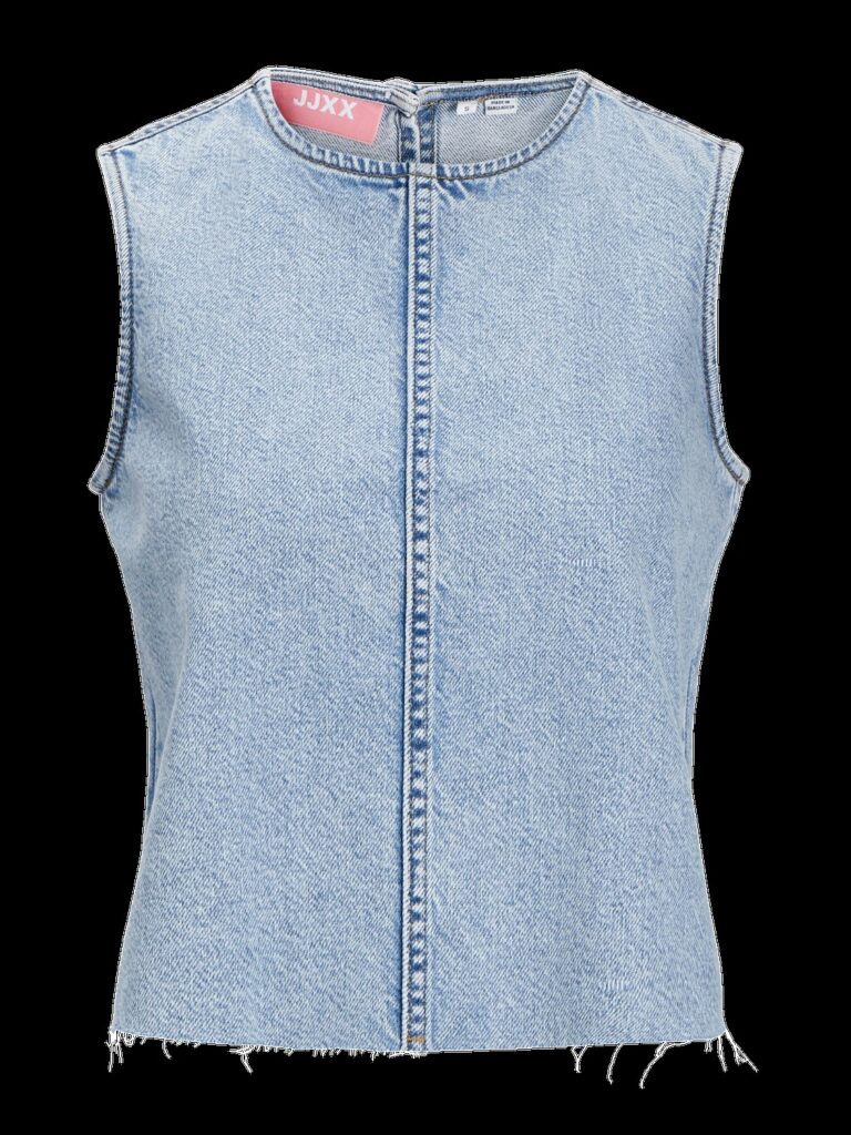 JXMAGGIE CUT OFF DENIM TOP DNM | LIGHT BLUE