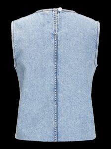 JXMAGGIE CUT OFF DENIM TOP DNM | LIGHT BLUE