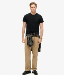 D1 OVIN ESSENTIAL LOGO EMB TEE ΜΠΛΟΥΖΑ ΑΝΔΡΙΚΟ | BLACK