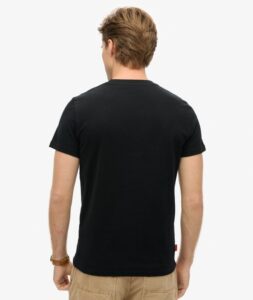 D1 OVIN ESSENTIAL LOGO EMB TEE ΜΠΛΟΥΖΑ ΑΝΔΡΙΚΟ | BLACK