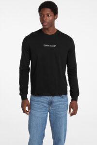 GJ LS CN REG EMBRO TEE ΜΠΛΟΥΖΑ ΑΝΔΡΙΚΟ | BLACK