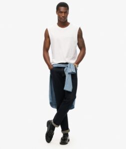 D3 OVIN RAW EDGE SLUB TANK ΜΠΛΟΥΖΑ ΑΝΔΡΙΚΟ | WHITE