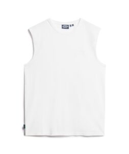 D3 OVIN RAW EDGE SLUB TANK ΜΠΛΟΥΖΑ ΑΝΔΡΙΚΟ | WHITE