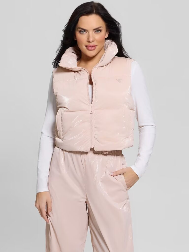 CHRIS SLEEVELESS PUFFER CROP J ΓΙΛΕΚΟ ΓΥΝΑΙΚΕΙΟ | PINK