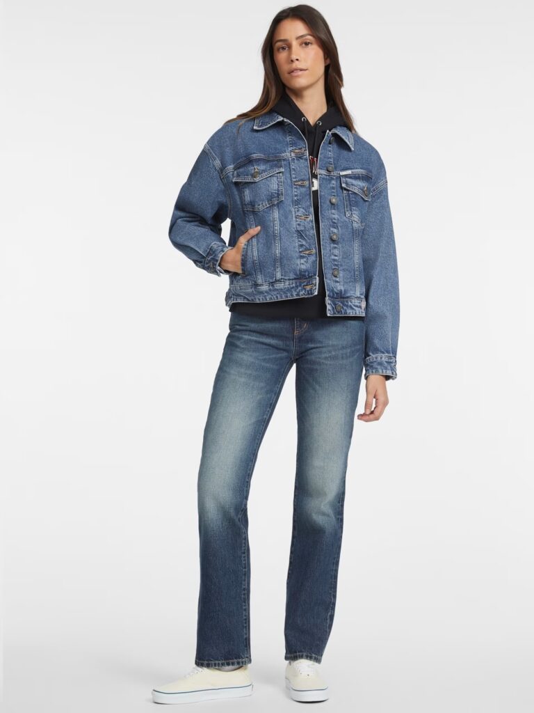 GJ OVERSIZE TRUCKER JACKET ΜΠΟΥΦΑΝ ΓΥΝΑΙΚΕΙΟ | DENIM