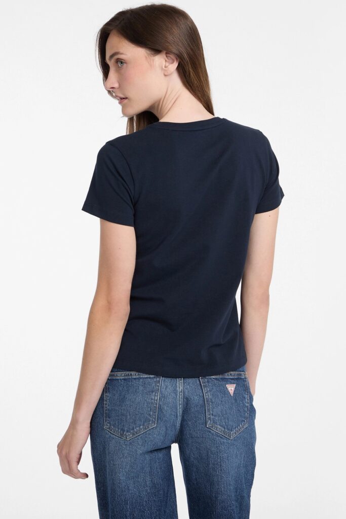 GJ SS CN REG 3D EMBR GUESS TEE ΜΠΛΟΥΖΑ ΓΥΝΑΙΚΕΙΟ | DARK BLUE