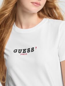 GJ SS CN REG 3D EMBR GUESS TEE ΜΠΛΟΥΖΑ ΓΥΝΑΙΚΕΙΟ | WHITE