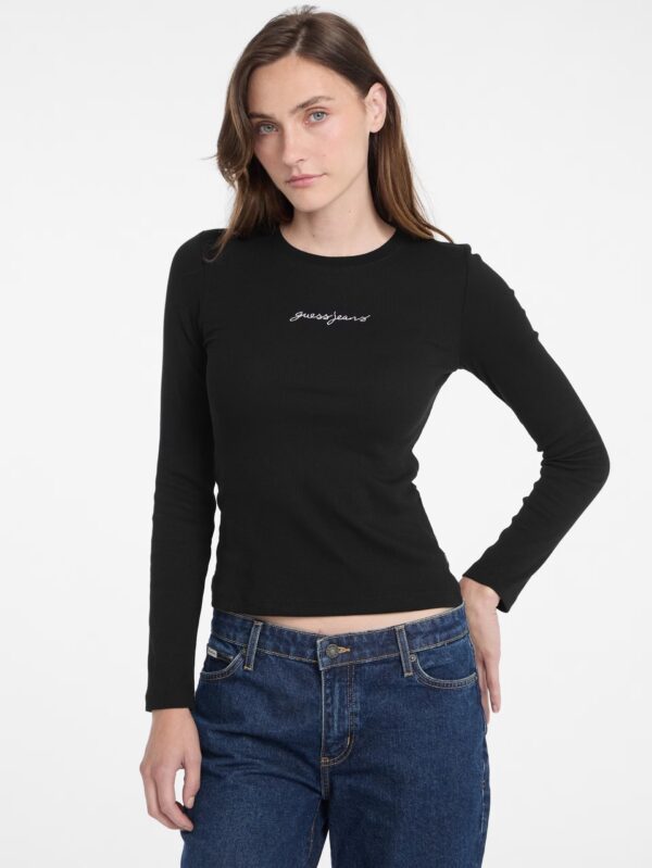GJ LS CN EMBRO SLIM RIB TEE ΜΠΛΟΥΖΑ ΓΥΝΑΙΚΕΙΟ | BLACK