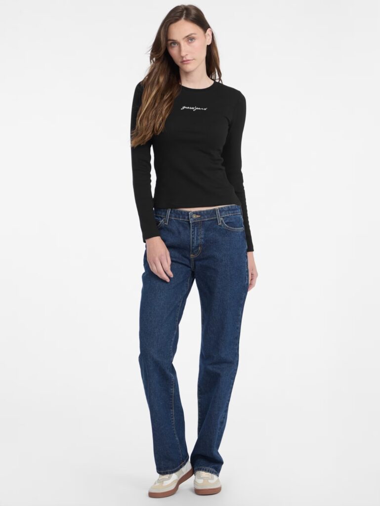 GJ LS CN EMBRO SLIM RIB TEE ΜΠΛΟΥΖΑ ΓΥΝΑΙΚΕΙΟ | BLACK