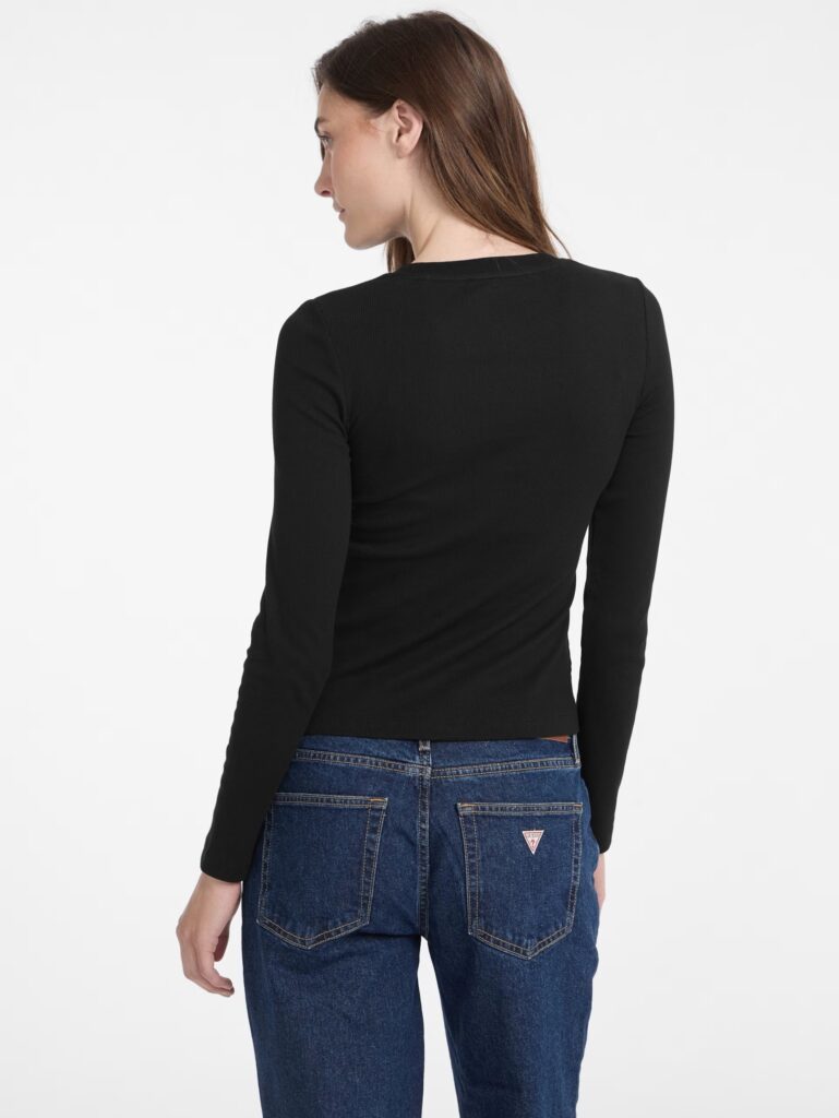 GJ LS CN EMBRO SLIM RIB TEE ΜΠΛΟΥΖΑ ΓΥΝΑΙΚΕΙΟ | BLACK