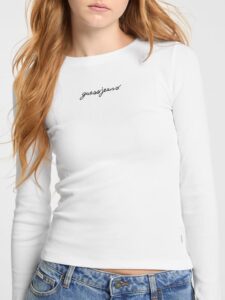 GJ LS CN EMBRO SLIM RIB TEE ΜΠΛΟΥΖΑ ΓΥΝΑΙΚΕΙΟ | WHITE