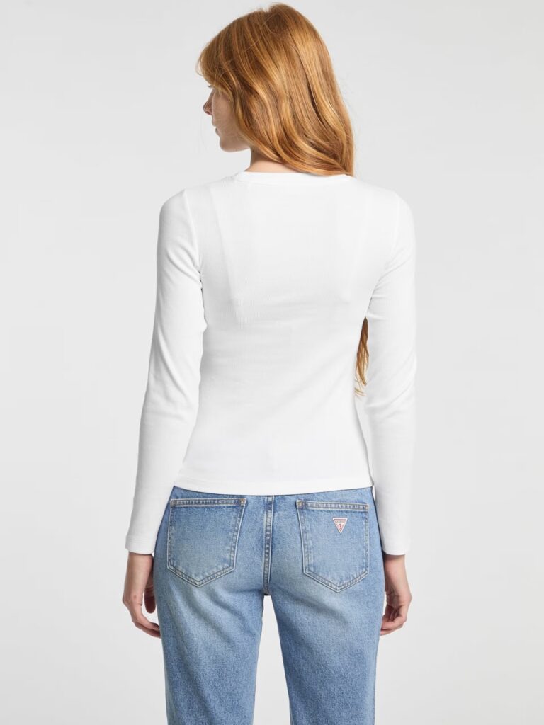 GJ LS CN EMBRO SLIM RIB TEE ΜΠΛΟΥΖΑ ΓΥΝΑΙΚΕΙΟ | WHITE
