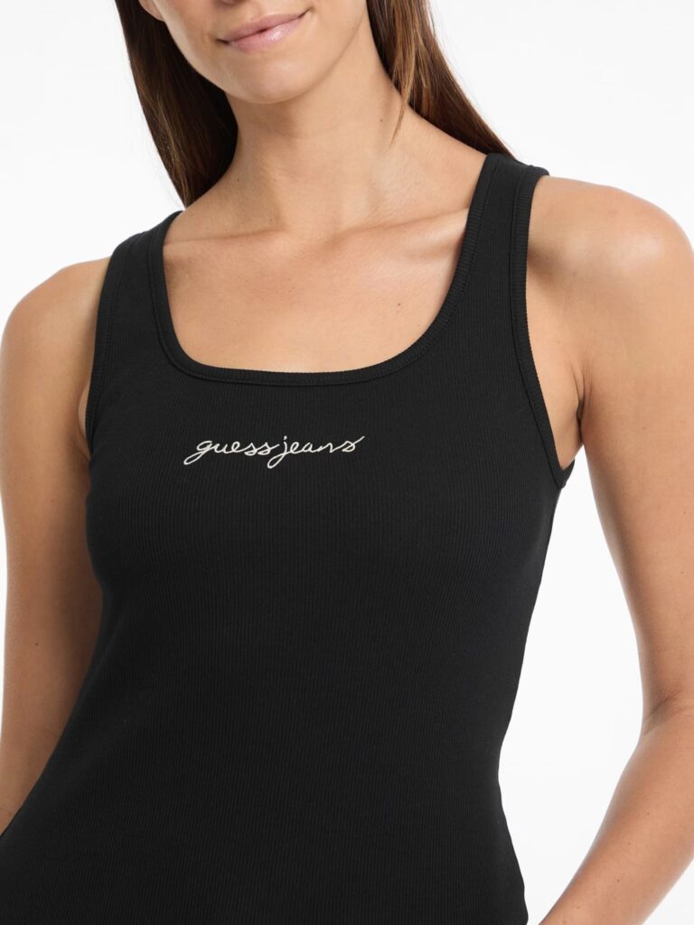 GJ TANK TOP SLIM RIB EMBRO ΜΠΛΟΥΖΑ ΓΥΝΑΙΚΕΙΟ | BLACK