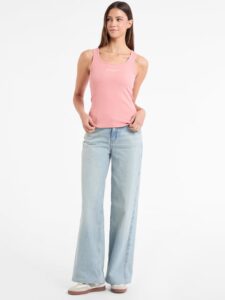 GJ TANK TOP SLIM RIB EMBRO ΜΠΛΟΥΖΑ ΓΥΝΑΙΚΕΙΟ | PINK