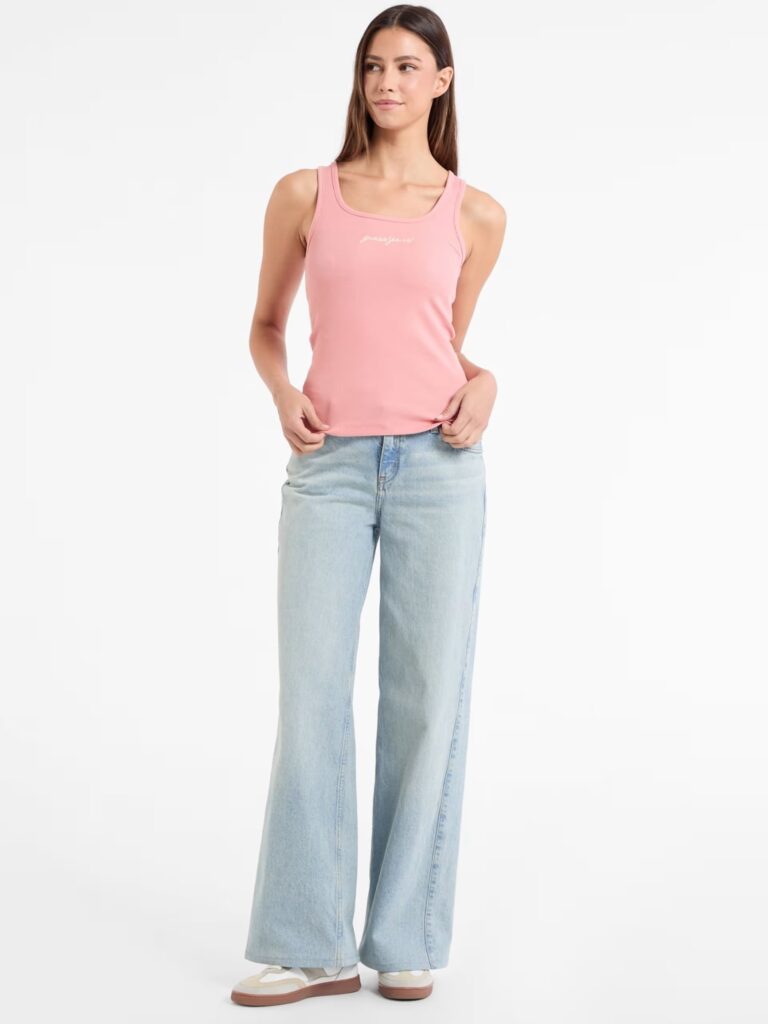 GJ TANK TOP SLIM RIB EMBRO ΜΠΛΟΥΖΑ ΓΥΝΑΙΚΕΙΟ | PINK