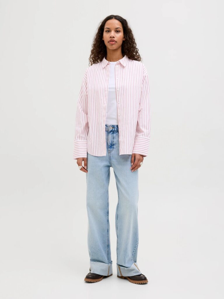 JXCARO POPLIN LS RLX SHIRT WVN NOOS | WHITE