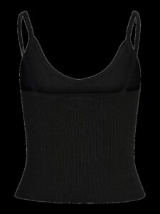 JJXX JXESTHER TIGHT SHORT TOP KNIT | BLACK