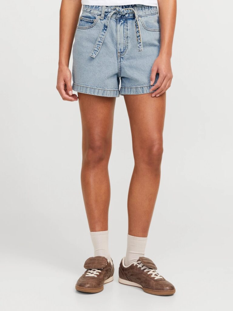 JJXX JXCELEN HW PAPERBAG DENIM SHORTS DNM | LIGHT BLUE