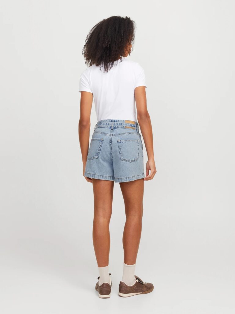 JJXX JXCELEN HW PAPERBAG DENIM SHORTS DNM | LIGHT BLUE