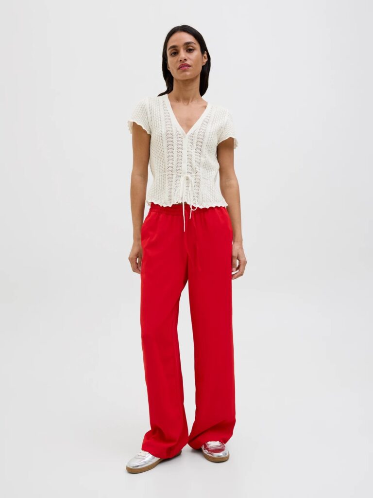 JJXX JXZURI SS TOP KNIT | OFF WHITE