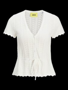 JJXX JXZURI SS TOP KNIT | OFF WHITE