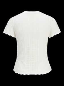 JJXX JXZURI SS TOP KNIT | OFF WHITE