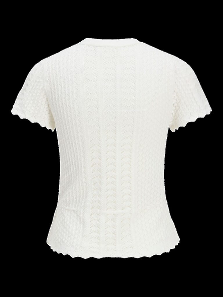 JJXX JXZURI SS TOP KNIT | OFF WHITE