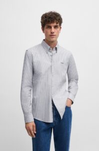 BOSS ΠΟΥΚΑΜΙΣΟ H-ROAN-BD-E-C1-243  50520275 | LIGHT BLUE