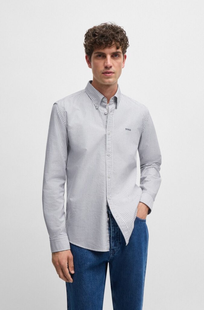 BOSS ΠΟΥΚΑΜΙΣΟ H-ROAN-BD-E-C1-243  50520275 | LIGHT BLUE