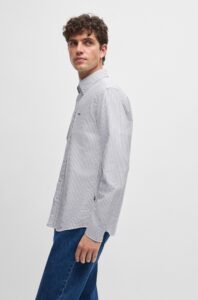 BOSS ΠΟΥΚΑΜΙΣΟ H-ROAN-BD-E-C1-243  50520275 | LIGHT BLUE