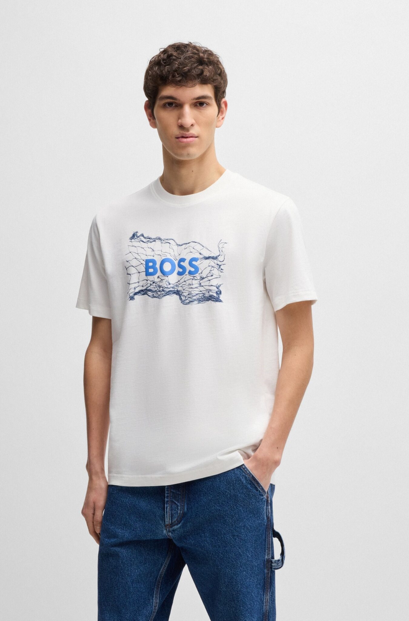 BOSS JERSEY TE_LOGOSPACE 50539186 | WHITE