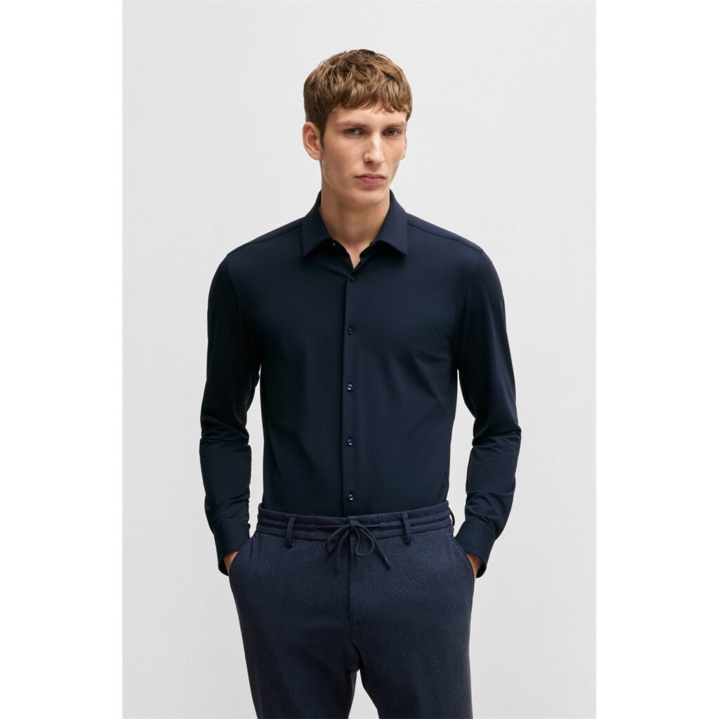 BOSS ΠΟΥΚΑΜΙΣΟ P-HANK-S-KENT-C1-222 50539398 | DARK BLUE