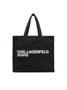 KARL LAGERFELD JEANS KLJ EW LOGO SHOPPER A1W50002 | BLACK