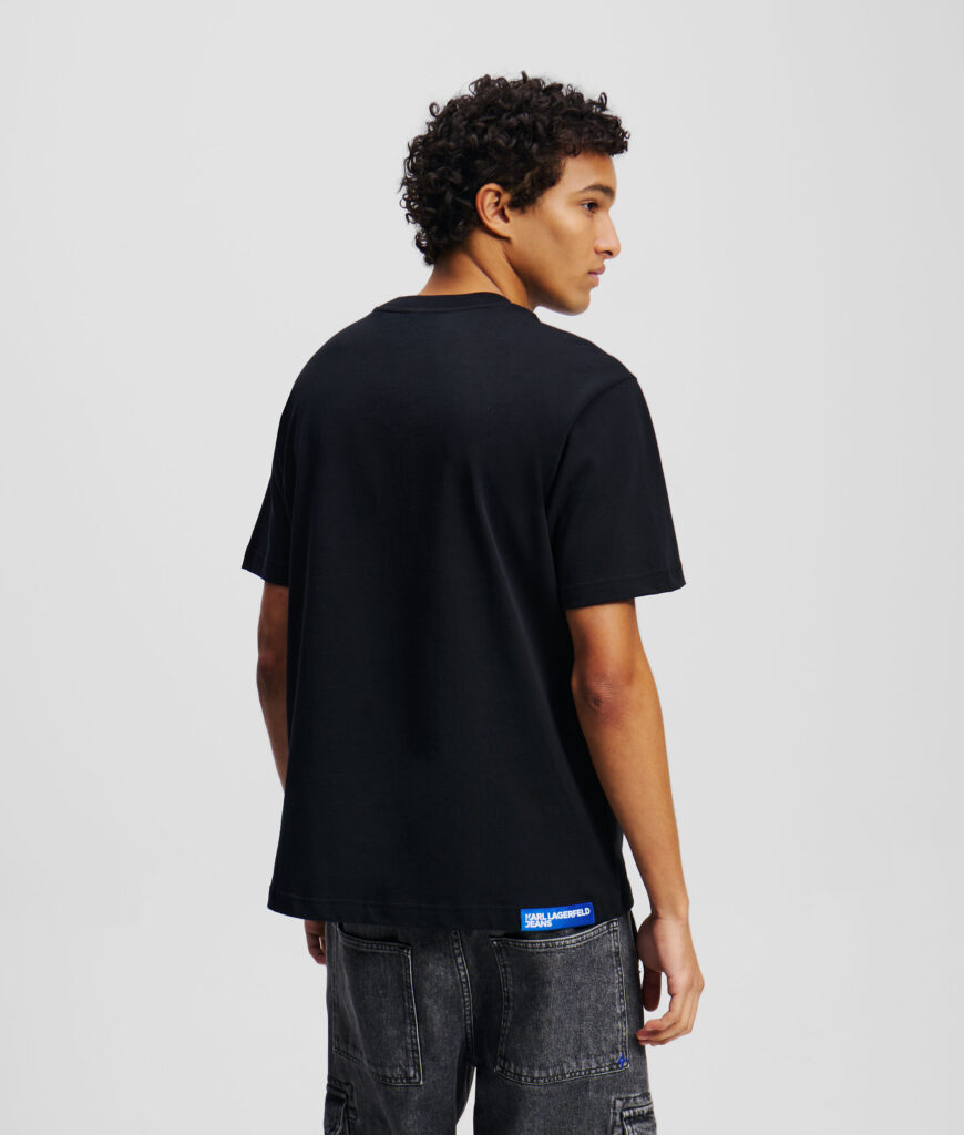 KARL LAGERFELD JEANS KLJ REG SS KARL TEE A2M17036 | BLACK