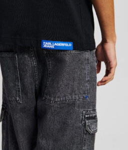 KARL LAGERFELD JEANS KLJ REG SS KARL TEE A2M17036 | BLACK