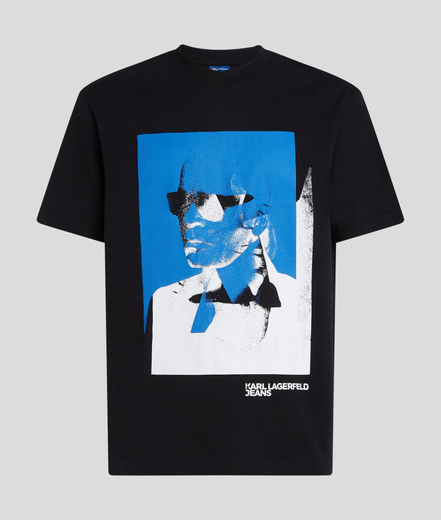 KARL LAGERFELD JEANS KLJ REG SS KARL TEE A2M17036 | BLACK