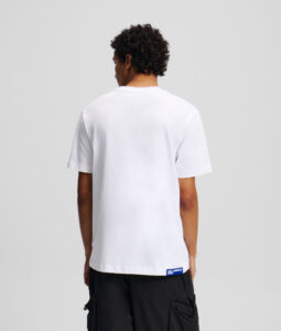 KARL LAGERFELD JEANS KLJ REG SS KARL TEE A2M17036 | WHITE