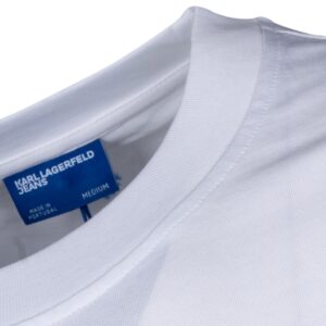 KARL LAGERFELD JEANS KLJ REG SS CUBE LOGO TEE A2M17037 | WHITE