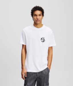 KARL LAGERFELD JEANS KLJ REG MONOGRAM TEE A2M17072 | WHITE
