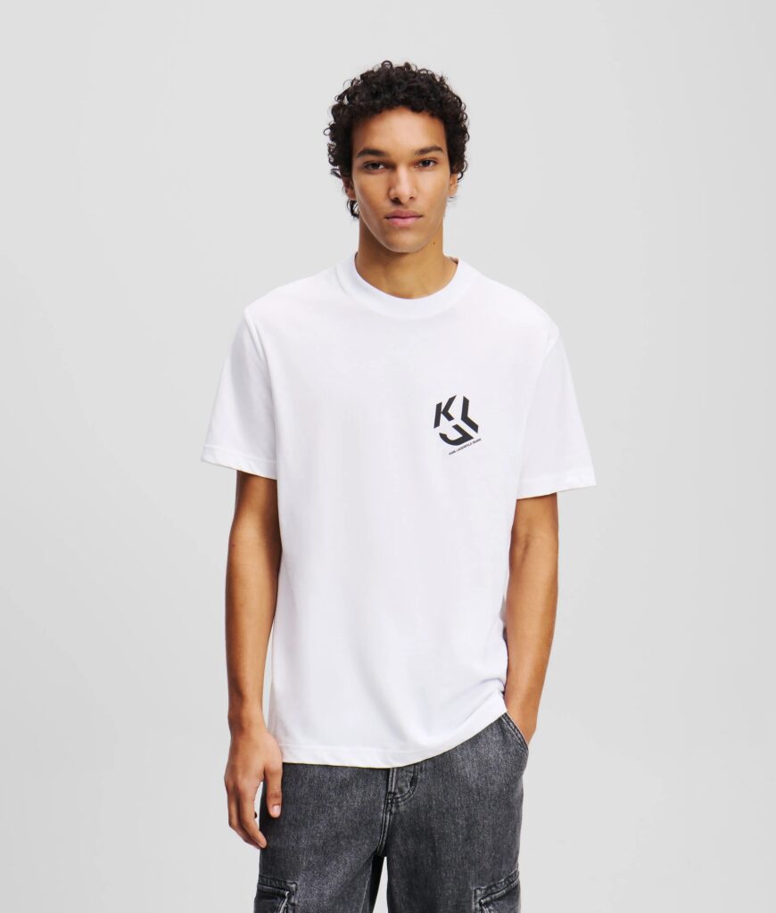 KARL LAGERFELD JEANS KLJ REG MONOGRAM TEE A2M17072 | WHITE