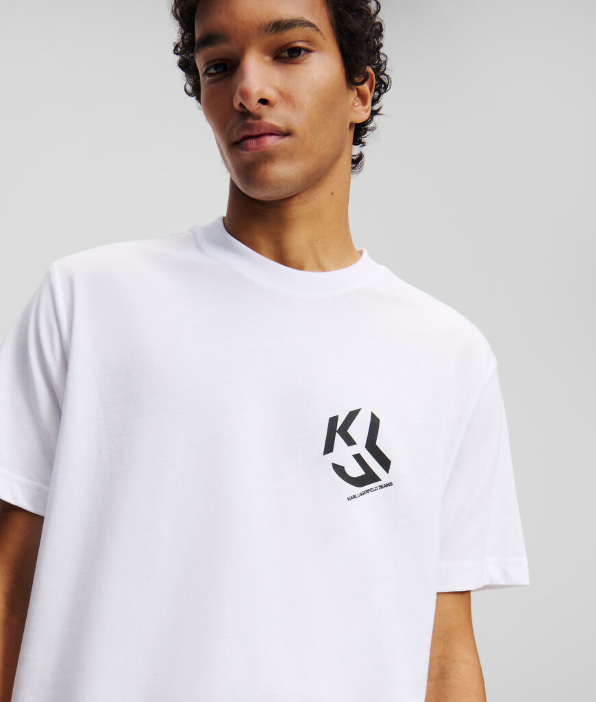 KARL LAGERFELD JEANS KLJ REG MONOGRAM TEE A2M17072 | WHITE