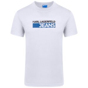 KARL LAGERFELD JEANS KLJ SLIM LOGO TEE A2M17074 | WHITE