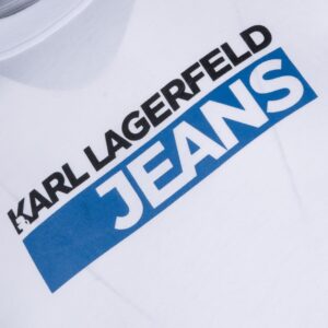 KARL LAGERFELD JEANS KLJ SLIM LOGO TEE A2M17074 | WHITE