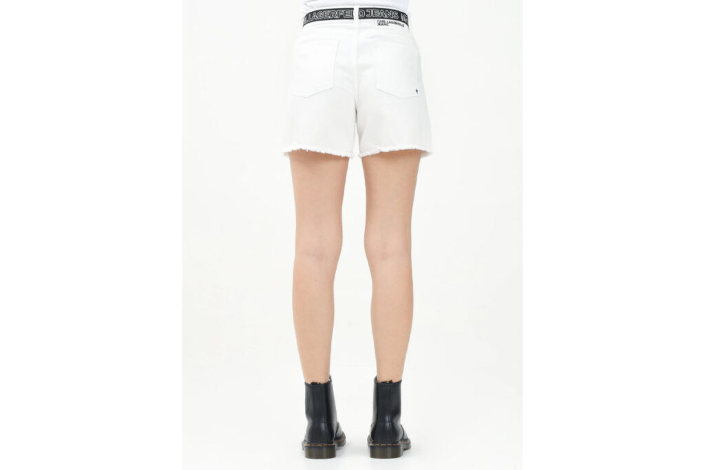 KARL LAGERFELD JEANS KLJ HR DENIM SHORT A2W10039 | WHITE