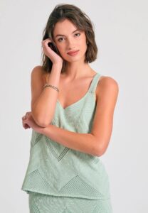 FUNKY BUDDHA ΓΥΝΑΙΚΕΊΟ ΠΛΕΚΤΌ ΑΜΆΝΙΜΟ | LIGHT GREEN