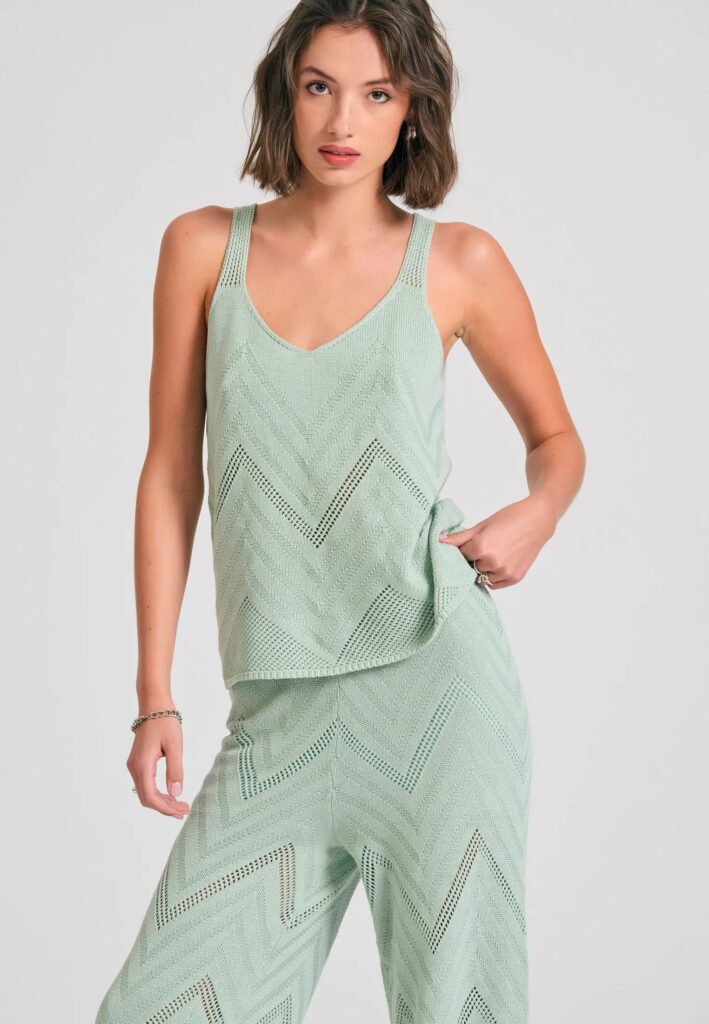 FUNKY BUDDHA ΓΥΝΑΙΚΕΊΟ ΠΛΕΚΤΌ ΑΜΆΝΙΜΟ | LIGHT GREEN